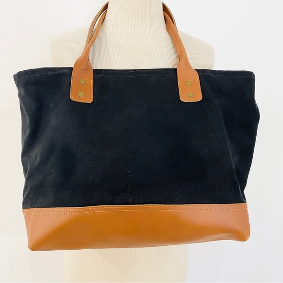 NEW Aria canvas leather tote bag - Picture 2 of 9